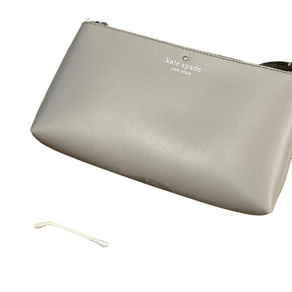Kate Spade New York Crossbody Bag Ivy Street Amy Smooth Gray Leather - Picture 8 of 12